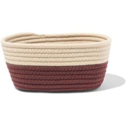 HEMA Panier 23x11 Cm Corde Beige-brun
