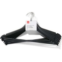 HEMA 6 Cintres Noirs En Bois (noir)