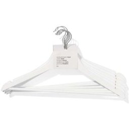 HEMA 6 Cintres Blancs En Bois