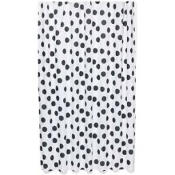 HEMA Rideau De Douche 180x200cm Pois Noir (blanc/noir)