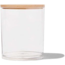 HEMA Organiseur Rond Transparent Avec Couvercle Ø8.7x10.6 (transparent)