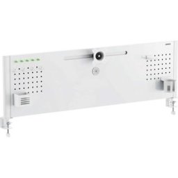 SpeaKa Professional Support de table pour écran SP-B25-02 Monitor + Organizer Board 1 Écran(s) blanc mat rigide