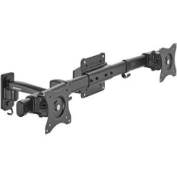 SpeaKa Professional Support mural pour écran SP-TVM-512 2 Écran(s) 33,0 cm (13) - 68,6 cm (27) noir rotatif, inclinable, mobile