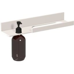 Étagère Laufen ASSIST H385AS12680021 400x100 mm, 1 distributeur de savon à gauche, blanc mat