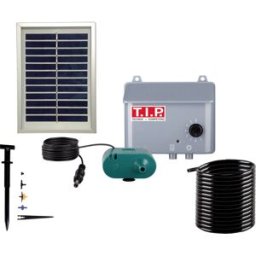 T.I.P. SBS 36 Système d'arrosage solaire 30338, automatique, 36 l/h, hauteur de refoulement 3 m, kit complet, tuyau de 10 m inclus