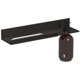 Étagère Laufen ASSIST H385AS14500011 400 x 100 mm, 1 distributeur de savon à droite, noir mat