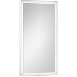 Miroir rectangulaire Laufen YVA H4484600YV2681 , 450 x 40 x 800 mm, éclairage LED, interrupteur tactile marche/arrêt/variateur, blanc mat