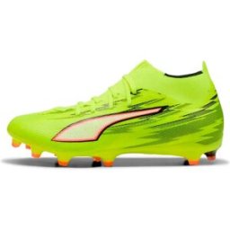 Puma Chaussures De Football Ultra 6 Match+ Fg/ag Yellow Alert / PUMA Black / PUMA Silver / Glowing Red EU 40 1/2 Homme