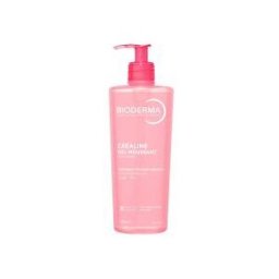 Bioderma Créaline Gel Moussant Nettoyant Démaquillant Visage Peaux Sensibles - Flacon-Pompe 500 ml