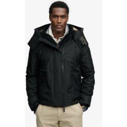 Superdry Homme Veste Coupe-vent Arctic à Capuche Black Taille: M