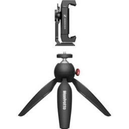 Sennheiser Mobile Kit Set de trépieds 1/4 pouce Hauteur de travail=13.5 cm noir avec support pour smartphone