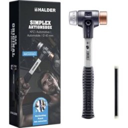 Halder SIMPLEX-Aktionsbox KFZ 3749s001 Marteau à métal antichoc de retour 2400 130 mm 1 pc(s)