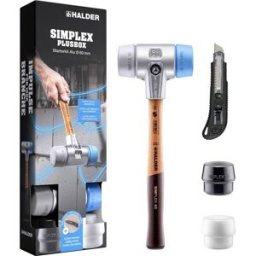 Halder SIMPLEX-Plusbox Starterkit Alu 3113s004 Marteau à métal souple, mi-dur 1430 g 155 mm 1 pc(s)