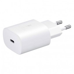 Samsung EP-TA800EB - Adaptateur Secteur USB Type C (25W, Fast Charge, Blanc) - Original, En Vrac