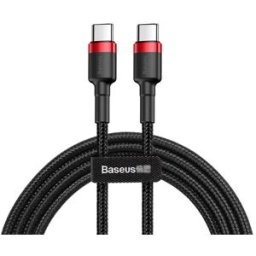Baseus 1m Type-C PD2.0 QC3.0 60W Flash Charging Data Cable Black