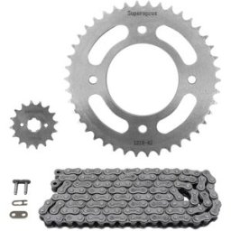 Kit chaîne 16x42 Supersprox Honda CBF 125 2009-14