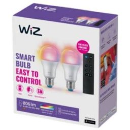 Ampoule WIZ Kit E27 60W x2 + télécommand