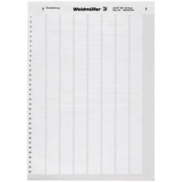 Weidmüller 1695711044-1 LM WritoOn 18X34 WS Etiquette de câble LaserMark 12.7 x 18 mm Couleur de la surface de marquage: blanc Nombre détiquettes: 88