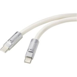 Renkforce Câble USB-C USB 2.0 USB-C® mâle, USB-C® mâle 1.00 m blanc RF-6056876