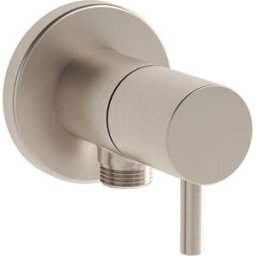 Kit d'installation VitrA Origin A4521434, robinet d'angle, 1 sortie G 3/8, nickel brossé