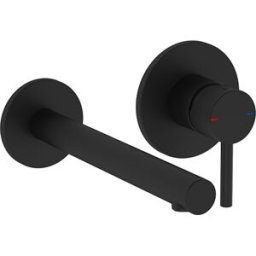 Kit d'installation encastrée VitrA Origin A4258136WTC, saillie de 148 mm, 1 poignée, noir mat
