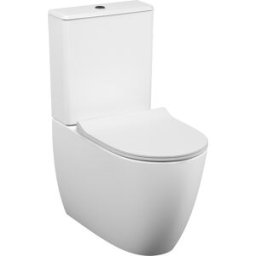 Réservoir de chasse d'eau à poser VitrA Sento 5639B003-5042 36 x 65 x 40 cm, en céramique, avec raccords internes, blanc brillant