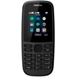 Nokia Téléphone Portable 105 Ds Black One Size unisex