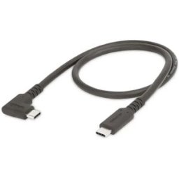 Startech Câble Usb-c Angle Droit Robuste Black One Size unisex