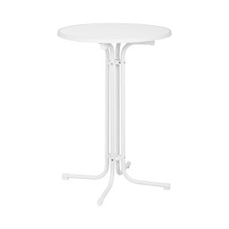 Mange-debout pliable - Ø 80 cm - Blanc