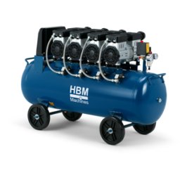 HBM compresseur silencieux, 4 CV, 120 litres