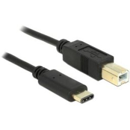 Delock Câble USB USB 2.0 USB-B mâle, USB-C® mâle 2.00 m noir 83330