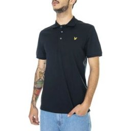 Lyle & Scott Polo à Manches Courtes Plain Blue S Homme