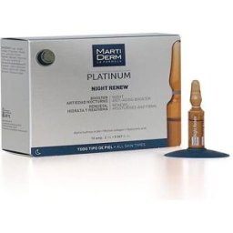 Martiderm Soin Du Visage Platinum Night Renew Ampoules 10 Unités One Size unisex
