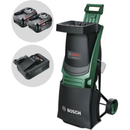 Bosch UniversalShredder - Broyeur de jardin à batterie 36V - avec bac de ramassage - 2x18V/4Ah
