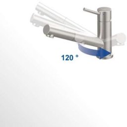 Villeroy und Boch Como cuisine Villeroy et Boch match1 Window 925800LC 8,6 l/min, pliable, extensible, Inox solide