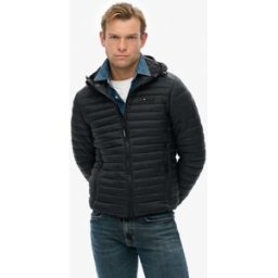 Superdry Homme Doudoune Fuji Lite à Capuche Black Taille: Xxl