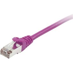Equip 605554 RJ45 Câble réseau, câble patch CAT 6 S/FTP 5.00 m violet contacts dorés 1 pc(s)