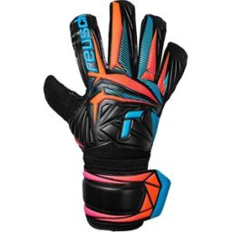 Reusch Gants De Gardien De But Attrakt Solid Black / Aqua Blu / Shock Orange 7 unisex