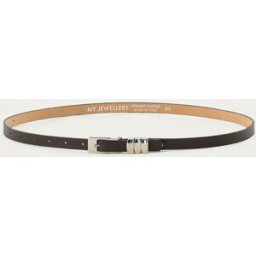 Ceinture fine en cuir noir My Jewellery Noir One size femme