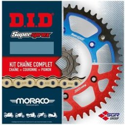 Kit chaîne DID type VX3 fermeture par rivet pour Suzuki GSF 600 Bandi