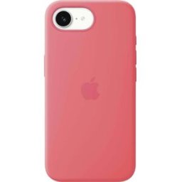 Apple Silicone Case iPhone 17e rose goyave compatible avec MagSafe MHWH4ZM/A
