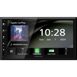 JVC - Kenwood Electronics DMX5023DABS Schwarz 2 DIN 22 W NTSC PAL AAC FLAC MP3 Ampli-tuner multimédia 2 DIN Android Auto™, Apple CarPlay, tuner DAB+,