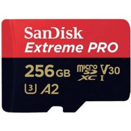 SanDisk Extreme Pro - Flash-Speicherkarte (microSDXC-an-SD-Adapter inbegriffen) Carte microSDXC 256 GB Class 10, UHS-I, v30 Video Speed Class