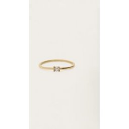Bague minimaliste avec mini strass carrés My Jewellery Doré 20 femme