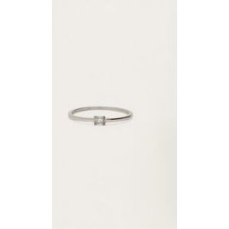 Bague minimaliste avec mini strass carrés My Jewellery Argenté 18 femme