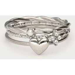 Bague triple love avec strass My Jewellery Argenté 16 femme
