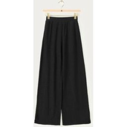 Pantalon large noir en crêpe My Jewellery Noir M femme