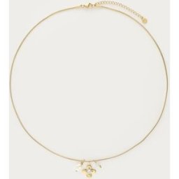 Collier Botanical avec fleur et strass My Jewellery Doré One size femme