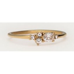 Bague Midnight avec de fins strass My Jewellery Doré 17 femme