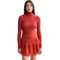 Scotch & Soda T-shirt à Manches Longues Roll Up Ketchup XS Femme